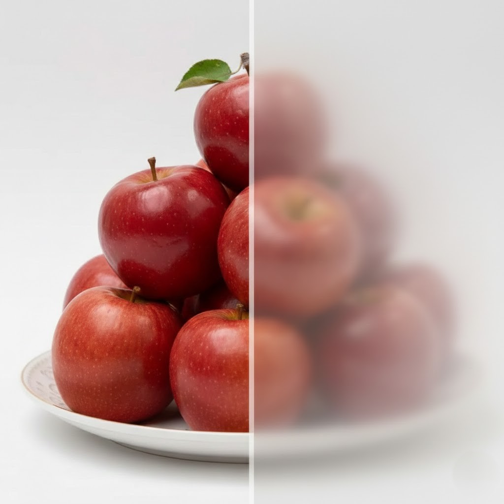 Matné sklo tvrdené