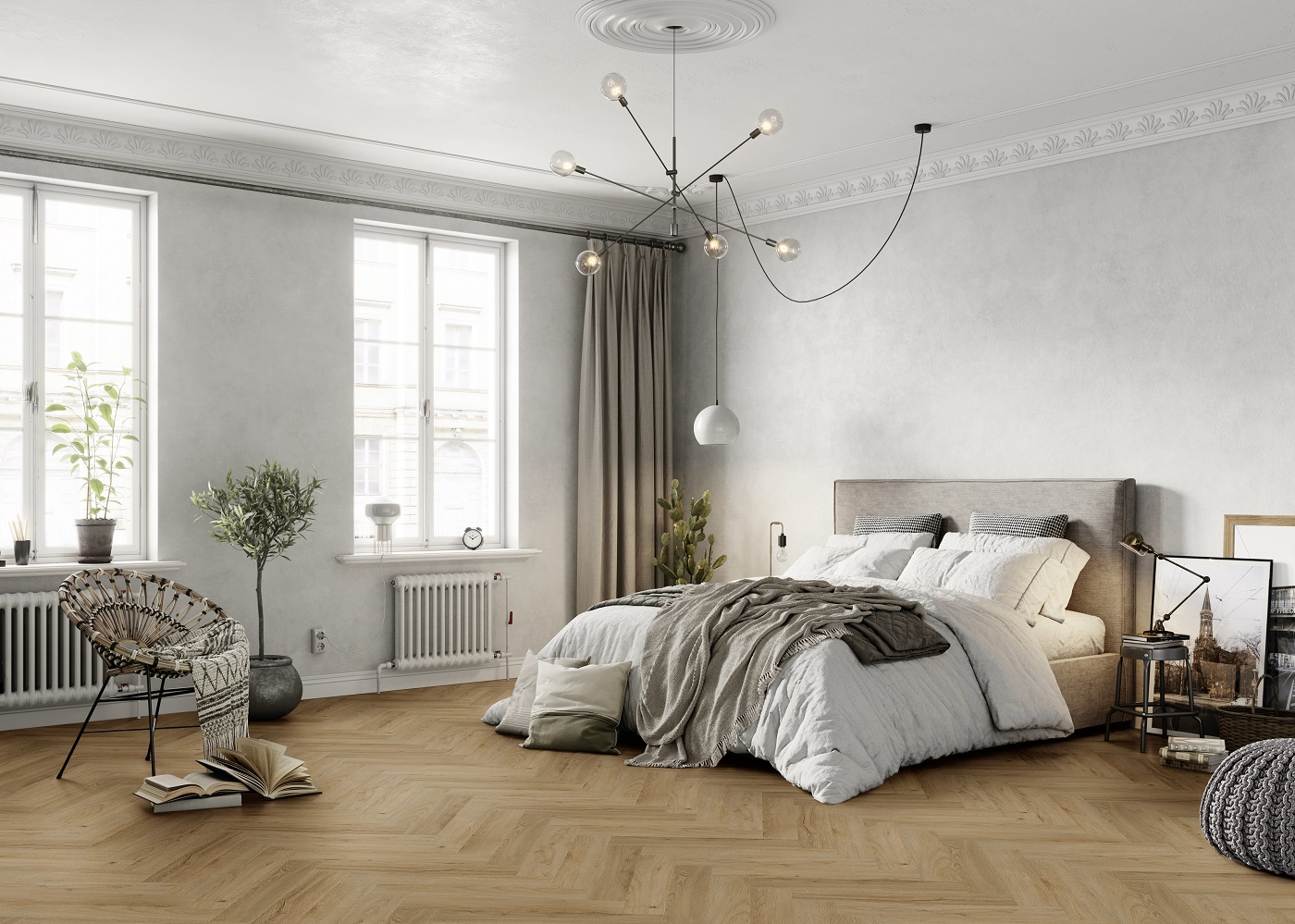 SOLIDLOCK PREMIUM HERRINGBONE DUB Pure 1020 - obrázok 3