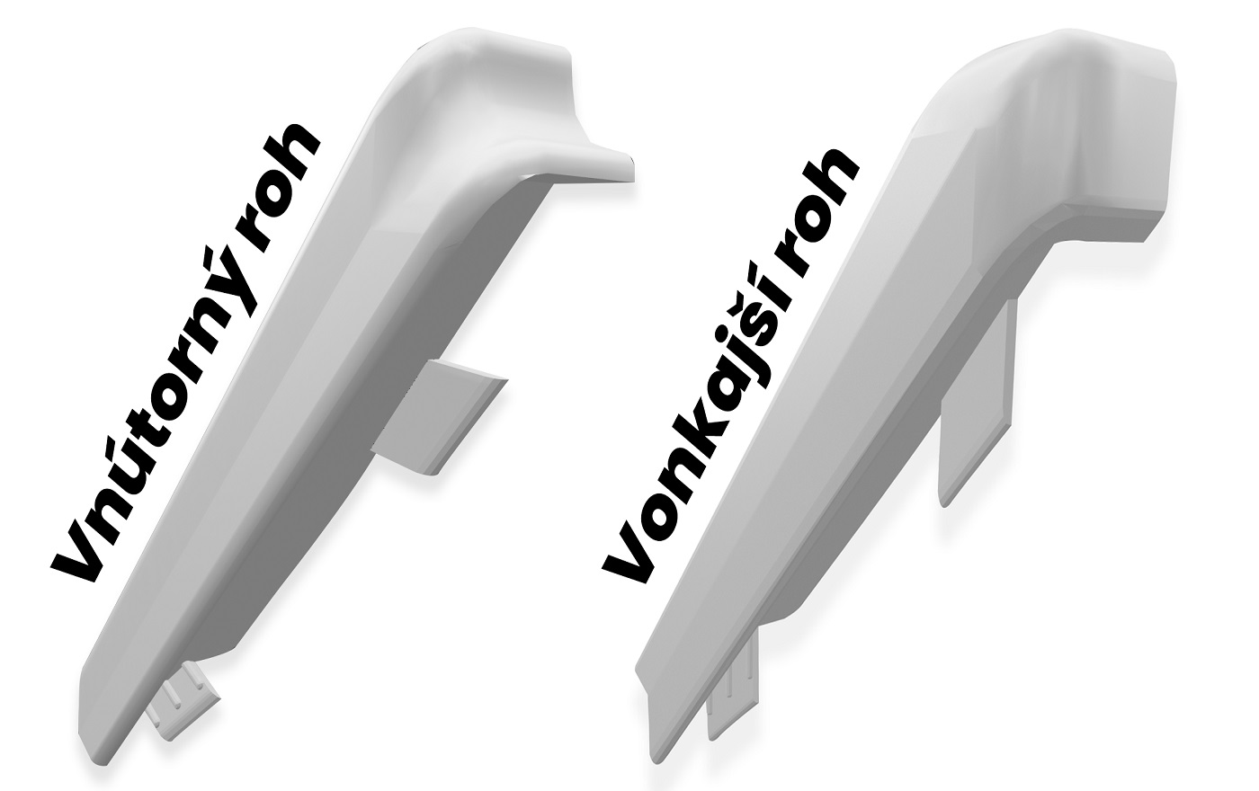 PRVKY QUADRO 60 SCHOD VNUT + VONK BIELA UNI - obrázok 2