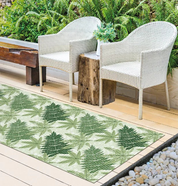 AQUA PVC podložka protišmyková LEAVES š.65CM - obrázok 2