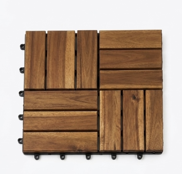 Agátová terasová dlaždica 30x30 cm