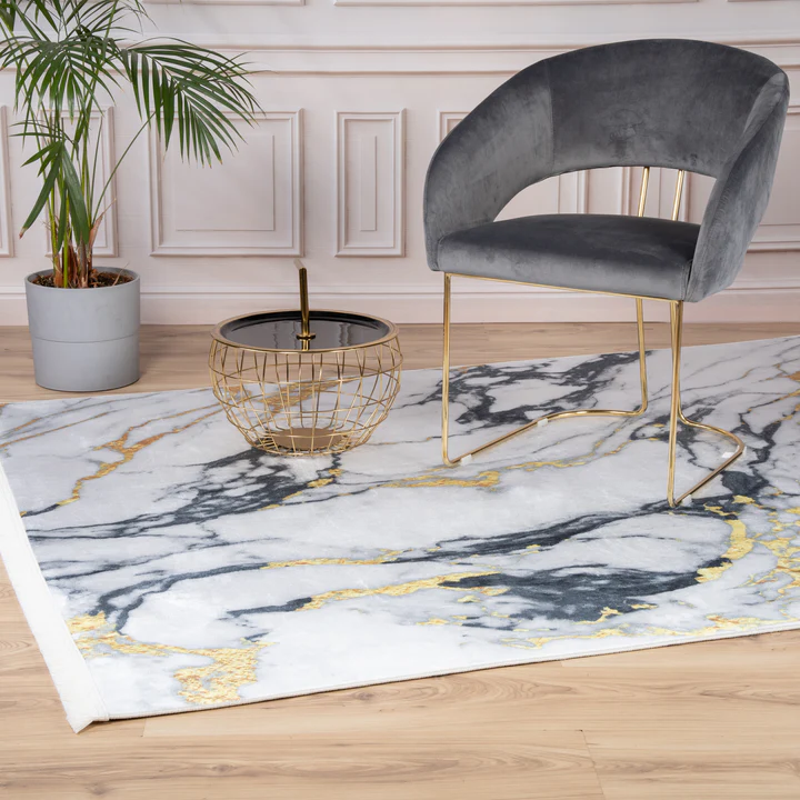 Kusový koberec Peri 200 gold/blue - zlato/modrý 160x220 cm - obrázok 2