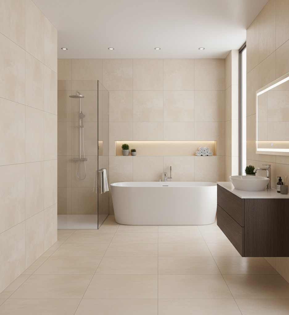 New Way DAMASK BEIGE REKT. 60×60 - obrázok 2