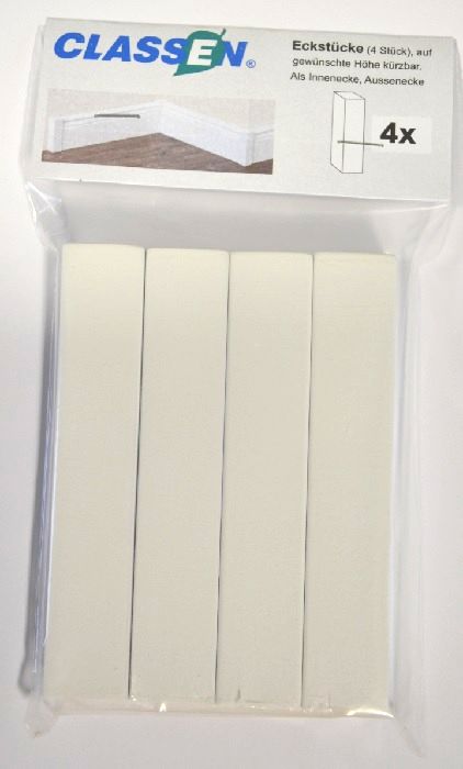 ROHOVY HRANOLCEK BIELY FOLIOVANY 20x20x125MM - 4 KS - obrázok 2