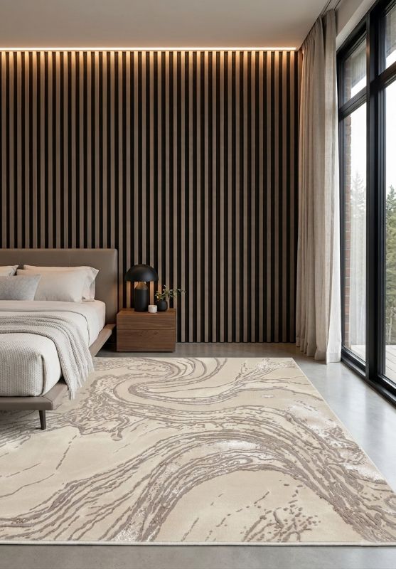 ELMAS T034B - kusový koberec 80x150cm béžový/krémový - obrázok 3