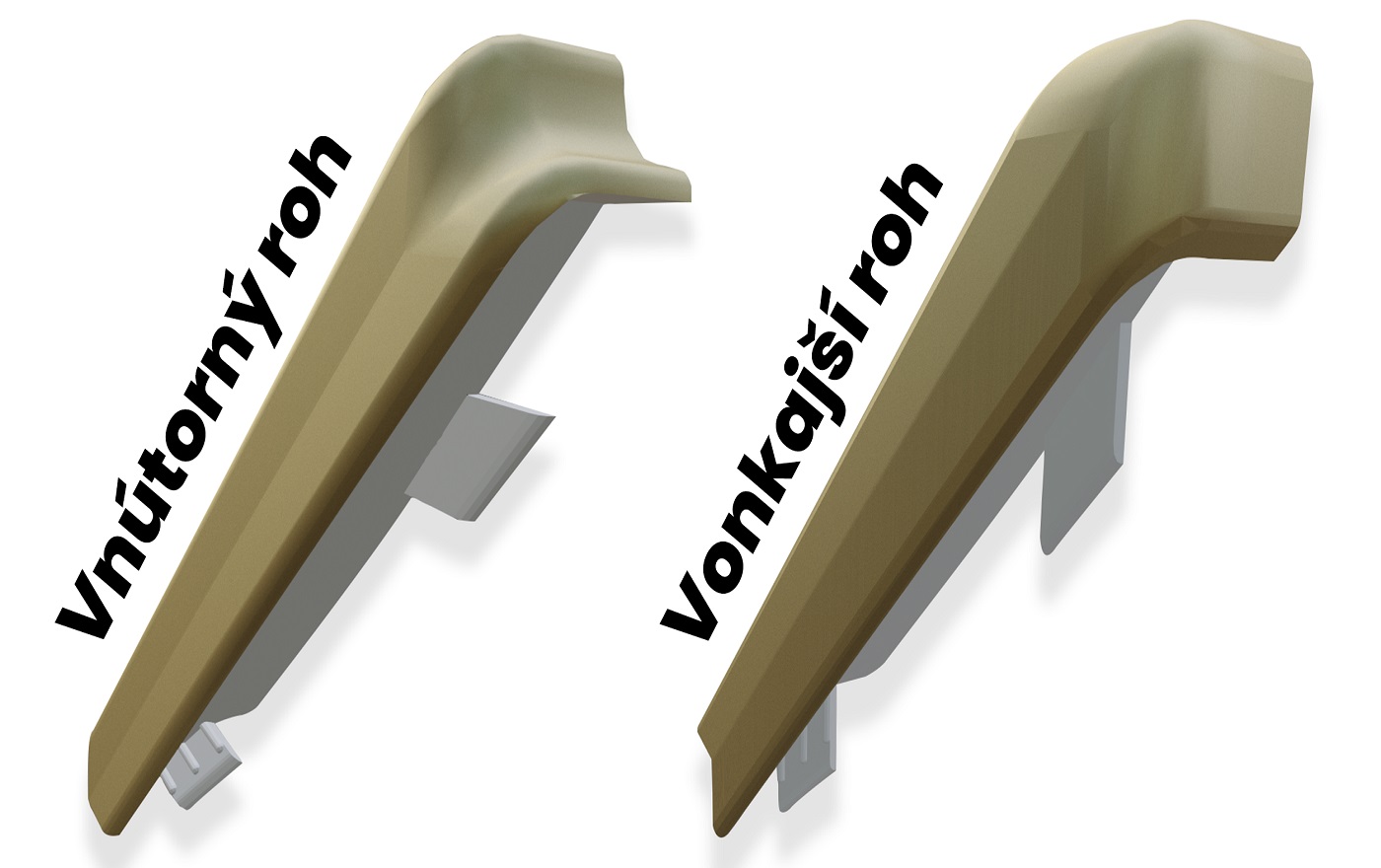 PRVKY QUADRO 60 SCHOD VNUT + VONK ZLATO - obrázok 2