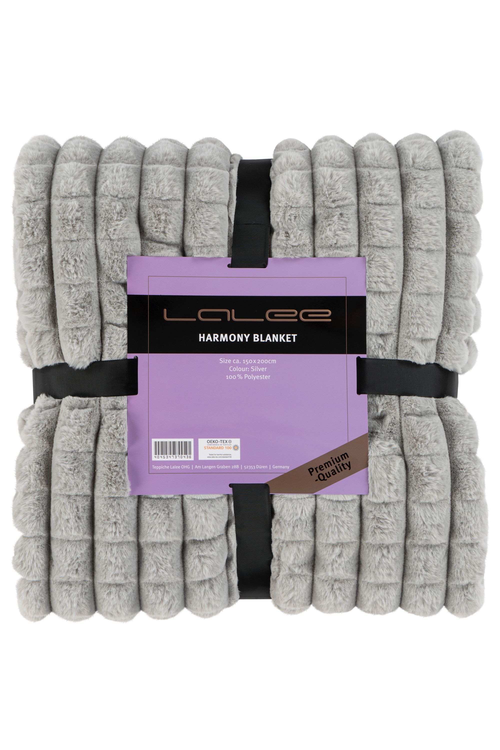 Luxusná deka HARMONY BLANKET – Lalee 150x200 silver/sivá