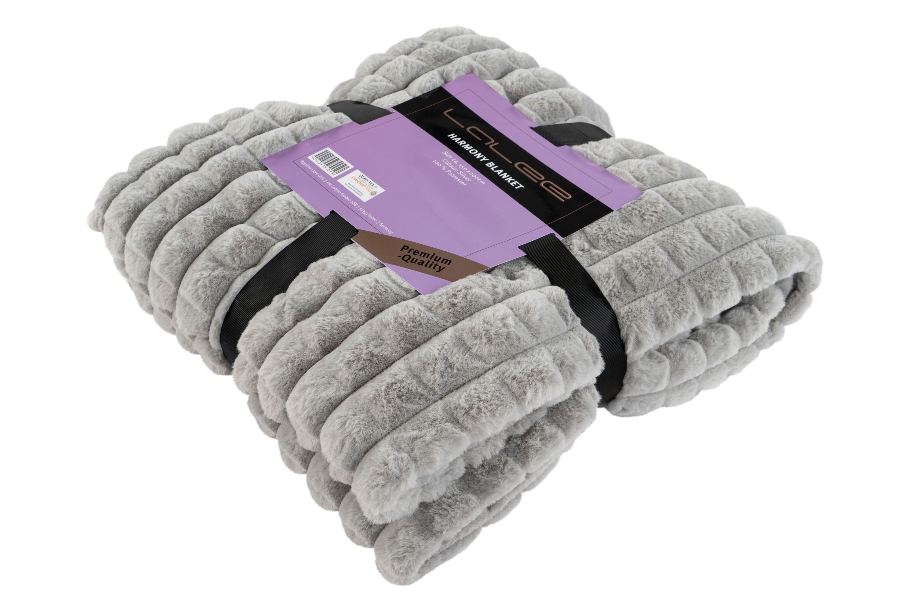 Luxusná deka HARMONY BLANKET – Lalee 150x200 silver/sivá - obrázok 2