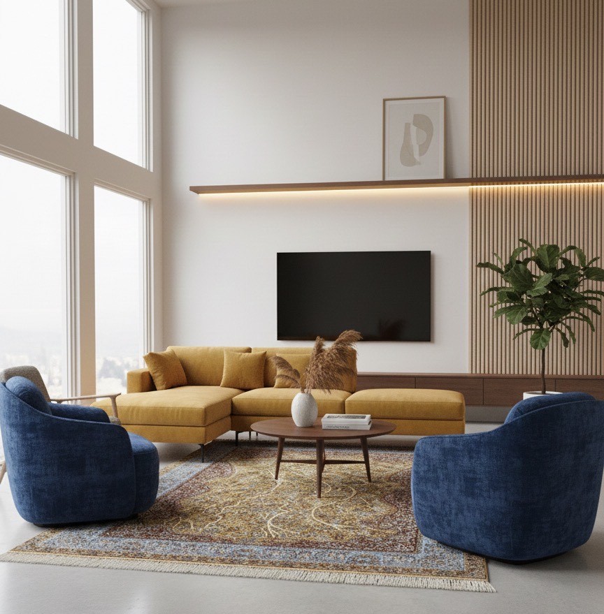 ANADOLU hodvábny posledný kus - koberec luxusný 150x225 cm- žltý - obrázok 2