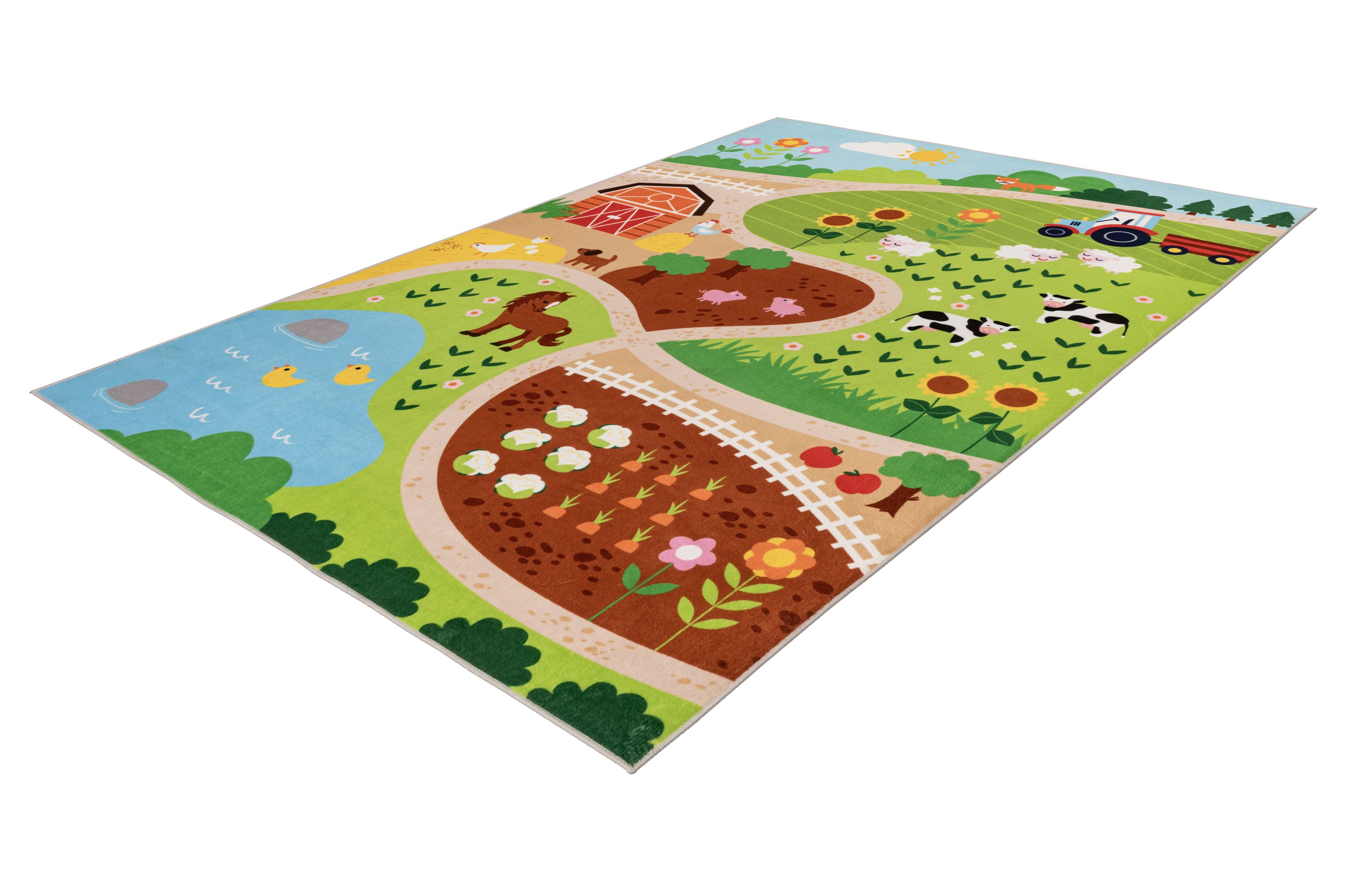 Detský kusový koberec Lalee Kids Joy210- Farma 120x170CM - obrázok 2