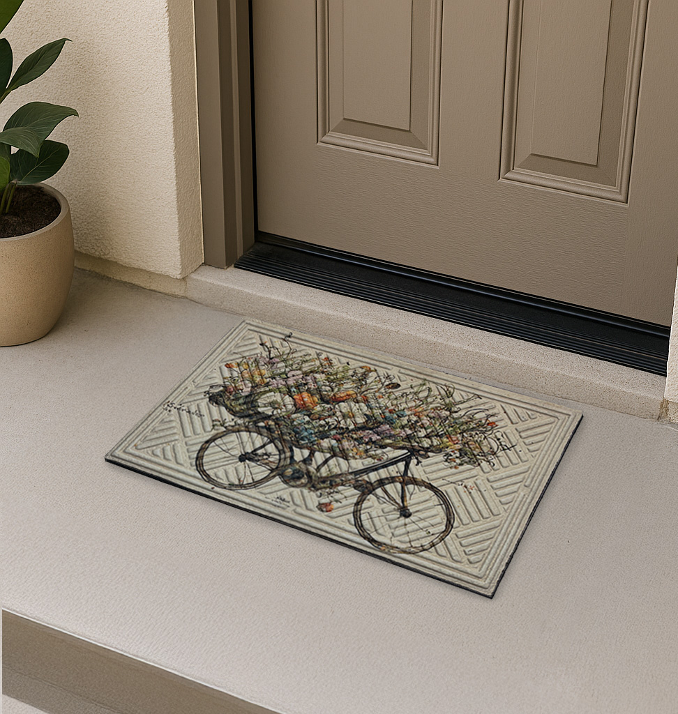 ROHOŽ BICYKEL KVETY 45x75 CM - obrázok 2