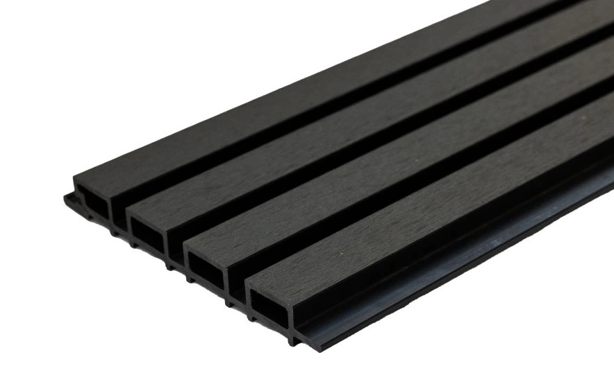 WPC fasádny obklad - Lamela, Tmavo šedá, 2900x219x26 mm - obrázok 2