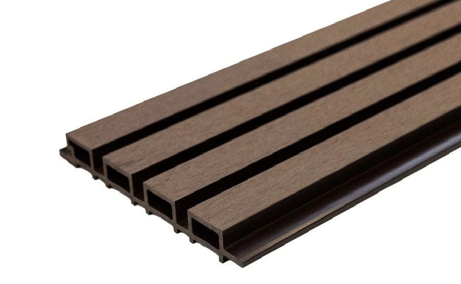 WPC fasádny obklad - Lamela, Tmavo hnedá, 2900x219x26 mm - obrázok 2
