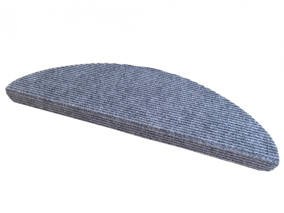 Nášľap na schody šedý (24 x 65 cm) – Polkruh