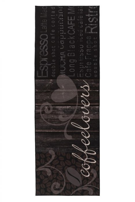 Predložka do kuchyne Luna 103 black– 60 x 180 cm coffe/ káva