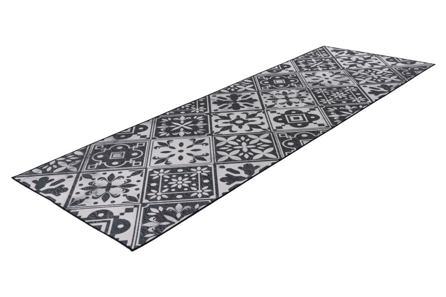 Predložka do kuchyne Luna 107 grey– 60 x 180 cm kvety dlaždice - obrázok 2