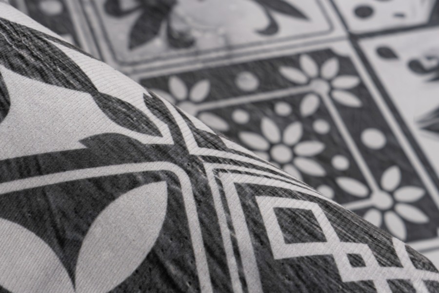 Predložka do kuchyne Luna 107 grey– 60 x 180 cm kvety dlaždice - obrázok 3