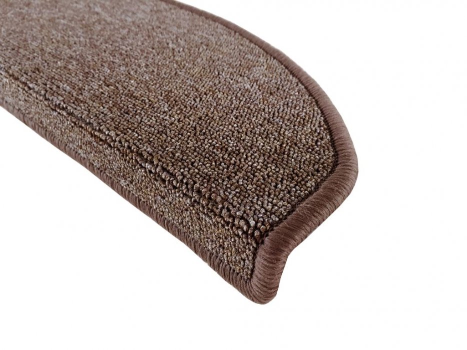 Kobercové nášľapy na schody – Polkruh (Tmavohnedá, 24 x 65 cm) - obrázok 2