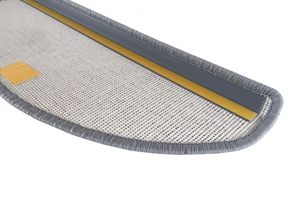 Koberec na schody Astra – Polkruh, šedý, 24 × 65 cm - obrázok 3