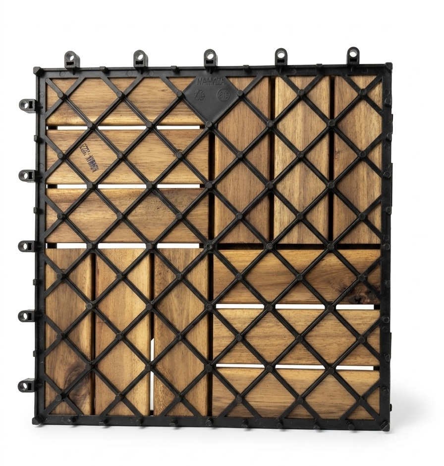 Agátová terasová dlaždica 30x30 cm - obrázok 2