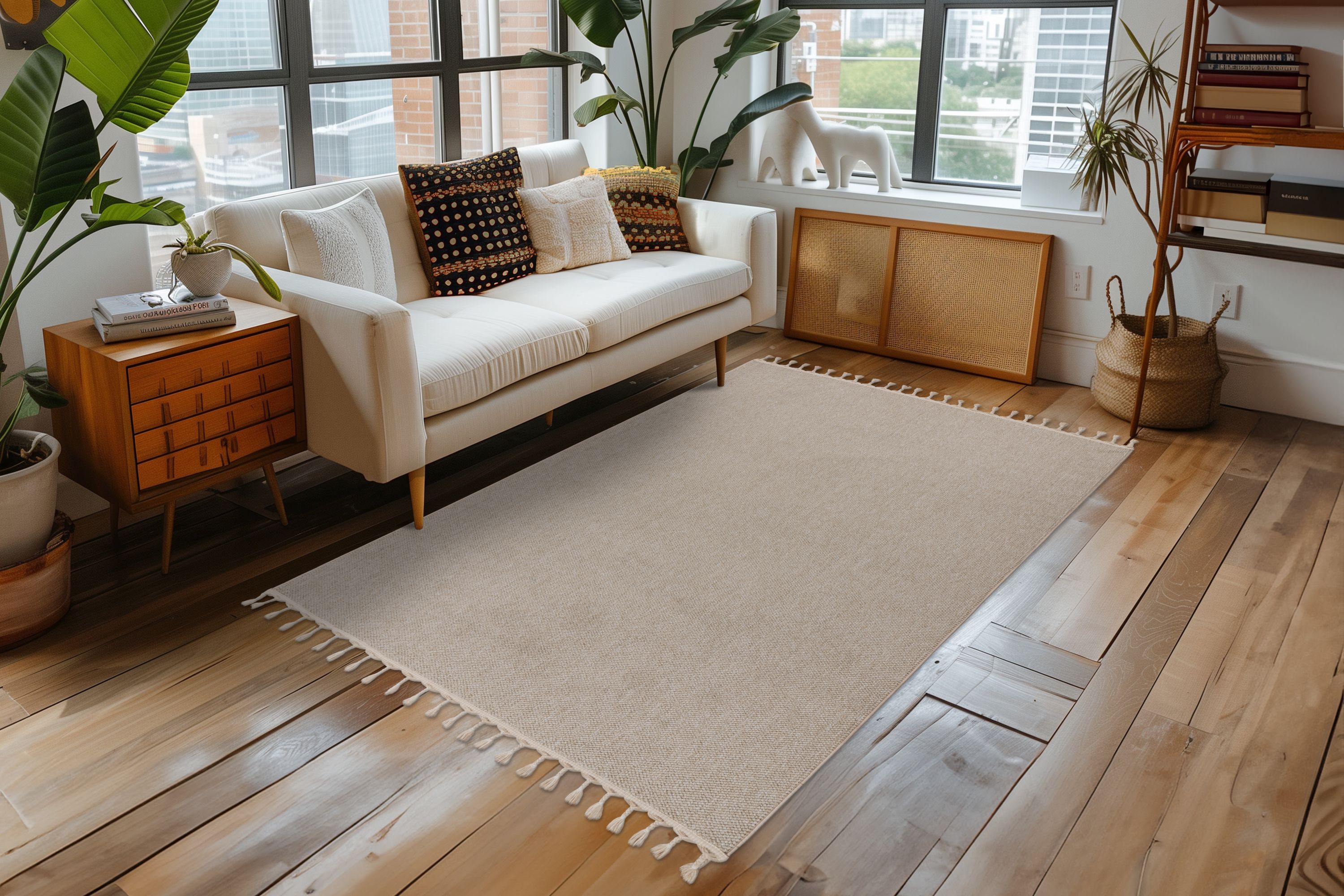 kusový koberec TUNIS  TUN400 BEIGE/béžová 80x150CM - obrázok 4