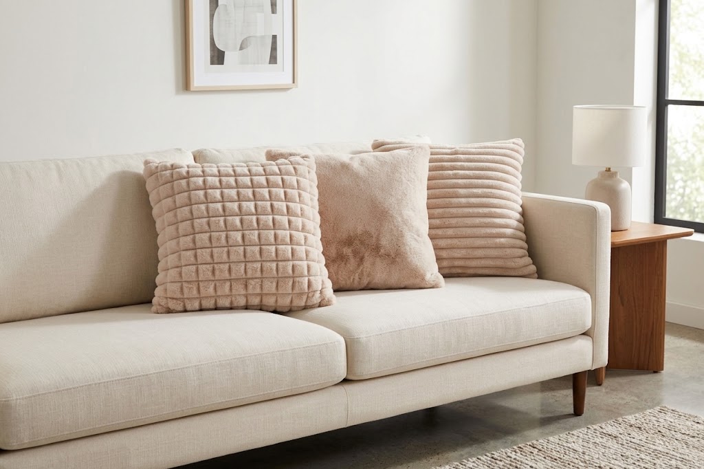 Luxusný vankúš HARMONY – Lalee 45 × 45 cm beige - obrázok 2